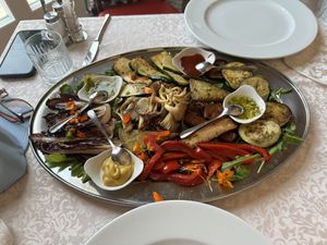 Vegan grilled plate for 2  at PiranArt Restaurant & Gelateria & Caffeteria in Piran