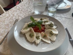 caprese💚  at PiranArt Restaurant & Gelateria & Caffeteria in Piran