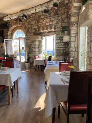 Shadow and coolness on a hot summer day 😅   at PiranArt Restaurant & Gelateria & Caffeteria in Piran