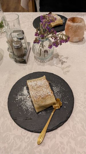 Applestrudel at PiranArt Restaurant & Gelateria & Caffeteria in Piran