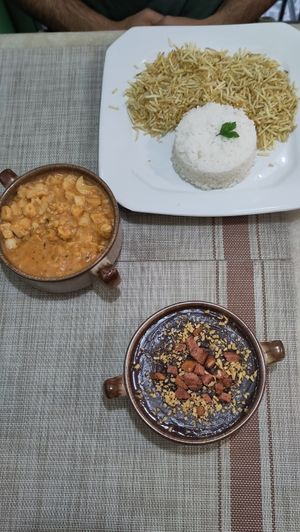 Stroganoff and bean stew at Só Verde - Botafogo in Rio De Janeiro
