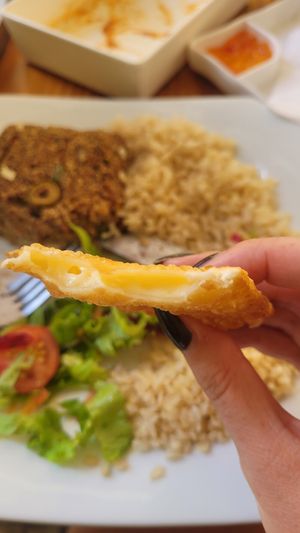 Really tasty vegan Pastel Cheese at Só Verde - Botafogo in Rio De Janeiro