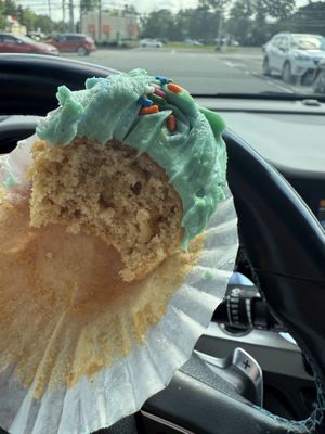 Vegan vanilla cupcake (July 2025)  at TasteBuddy in Short Hills