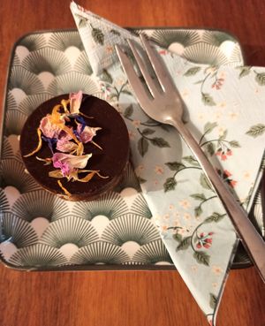 Veganer Erdnusstaler at Maima Lounge in Ravensburg