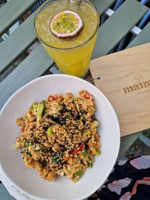 Mittagsgericht der Woche - Couscoussalat und Maracuja Limo at Maima Lounge in Ravensburg