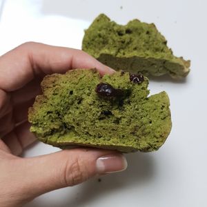Matcha scone - inside at Miam-o Bread 미얌오브래드 in Seoul