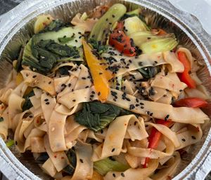 Drunken Noodles  at Bella's Acacia Catering in London