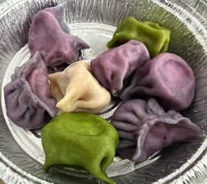 Kimchi Dumplings  at Bella's Acacia Catering in London
