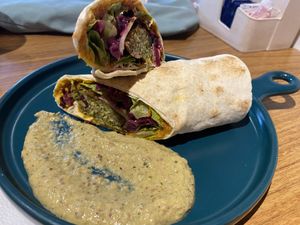 falafel wrap  at Lemí in Rio De Janeiro