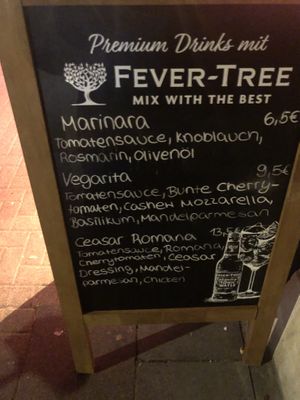 Menue  at RAZZO Vegan Pizza Bar in Cologne