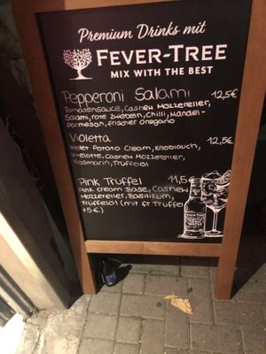 Menue  at RAZZO Vegan Pizza Bar in Cologne