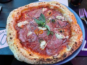 Pepperoni Salami Pizza   at RAZZO Vegan Pizza Bar in Cologne