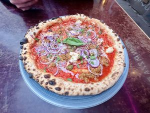 Big fat tonno  at RAZZO Vegan Pizza Bar in Cologne