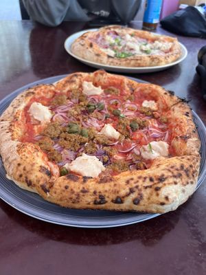 Pizza Big Fat Tonno  at RAZZO Vegan Pizza Bar in Cologne