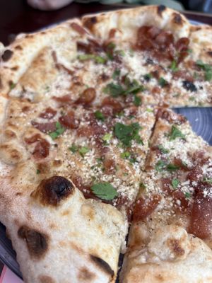 Pizza Carbonara  at RAZZO Vegan Pizza Bar in Cologne