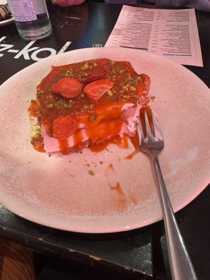 Strawberry tiramisu  at RAZZO Vegan Pizza Bar in Cologne