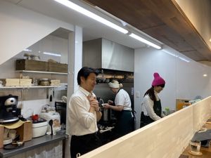 Friendly staff at Zirael   at Zirael Vegan Restaurant in Kyoto