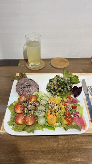 plate of the day  at Zirael Vegan Restaurant in Kyoto