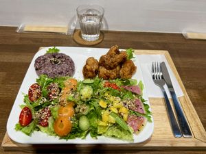 Soy meat  at Zirael Vegan Restaurant in Kyoto