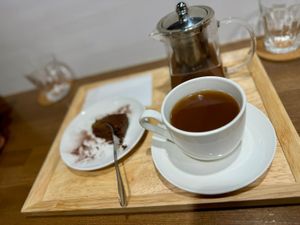 Soy bean coffee   at Zirael Vegan Restaurant in Kyoto