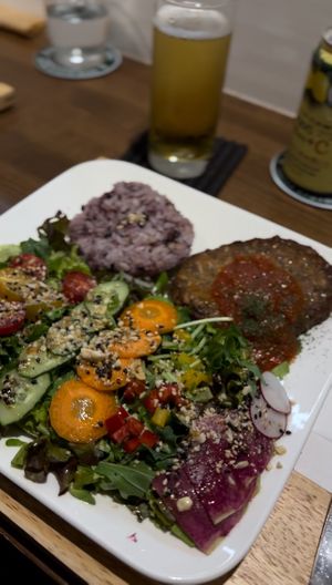 vegan lemon beer is so good and refreshing   at Zirael Vegan Restaurant in Kyoto