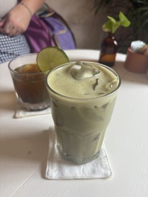 Matcha with oat milk   at Miscelanea Sayulita in Sayulita