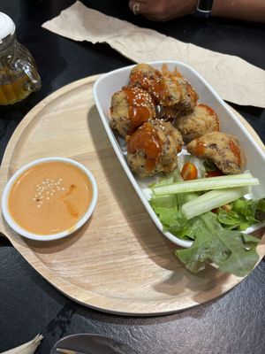 Cauliflower bites  at Veganerie - Kingkeaw in Bangkok