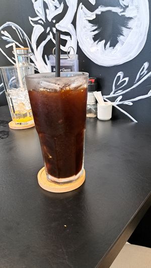 Iced coffee at Veganerie - Kingkeaw in Bangkok