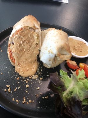 Tofu Satay Wrap   at Veganerie - Kingkeaw in Bangkok