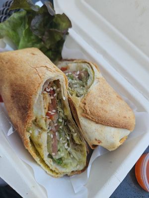 BLT wrap at Veganerie - Kingkeaw in Bangkok