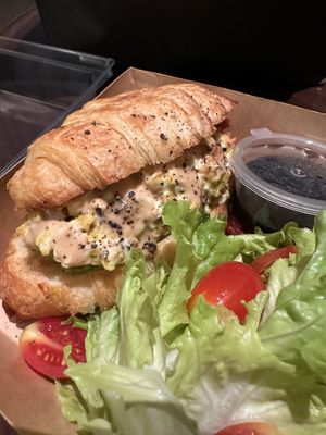 This sandwich was excellent.  Tofu avocado!  at Veganerie - Kingkeaw in Bangkok