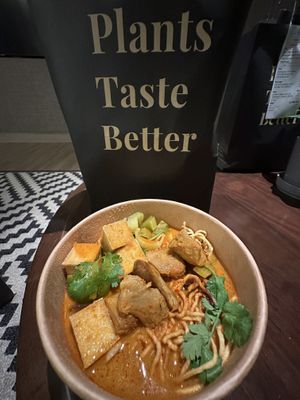 Khao Soi!  at Veganerie - Kingkeaw in Bangkok