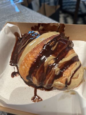 Choc pistachio croissant!!  at Veganerie - Kingkeaw in Bangkok