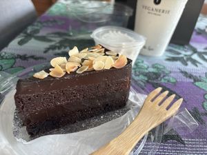 Choco cake 😛  at Veganerie - Lasalle in Bangkok