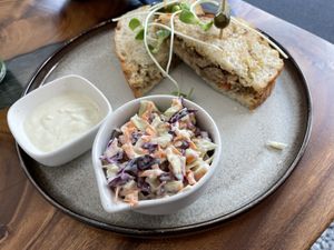 STEAK’S ARE HIGH “cheesesteak” sandwich, 280 baht (plus 10% service charge)  at Eat.Co in Bangkok