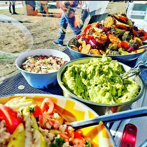 Grill vegetable salad at Fresh Corn Fritters in Parramatta