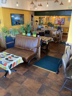 Yellow inside  at Hooper's in Swansea