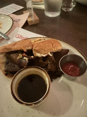 French dip au jus  at Good Intentions in St Petersburg