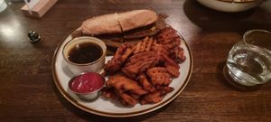 Italian Beef with sweet potato waffle fries at Good Intentions in St Petersburg