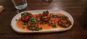 Crab cakes starter at Good Intentions in St Petersburg