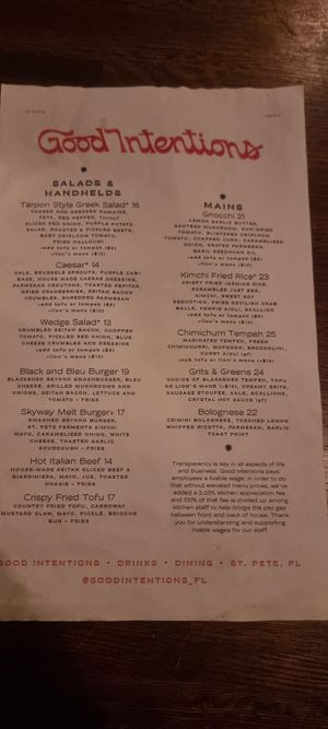 Mains at Good Intentions in St Petersburg