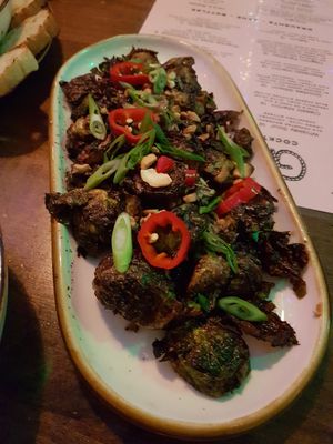 Brussel sprouts at Good Intentions in St Petersburg