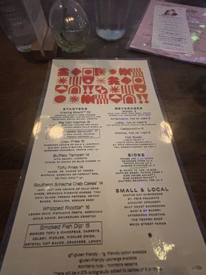 menu 12/23 #Veganuary at Good Intentions in St Petersburg