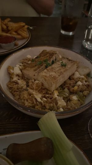 Fried rice and tofu  at Good Intentions in St Petersburg