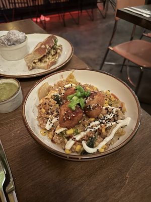 Kimchi fried rice   at Good Intentions in St Petersburg