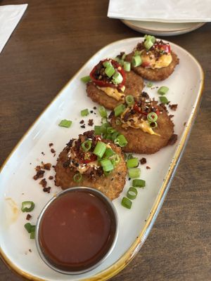Vegan crab cakes   at Good Intentions in St Petersburg