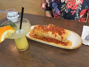 Vegan breakfast burrito   at Good Intentions in St Petersburg