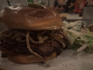 Rodeo burger   at Good Intentions in St Petersburg