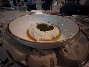 Ricotta and sourdoughh  at Good Intentions in St Petersburg