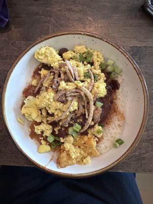 Breakfast burger  at Good Intentions in St Petersburg